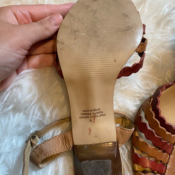 Vintage boho Passofino heels size 8 - Picture 6 of 10